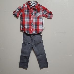 kahki..button up shirt